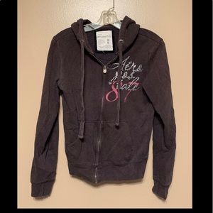 Aeropostale Grey Angel Wings Hoodie